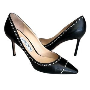 Jimmy Choo Romy 85 Pumps Black Leather